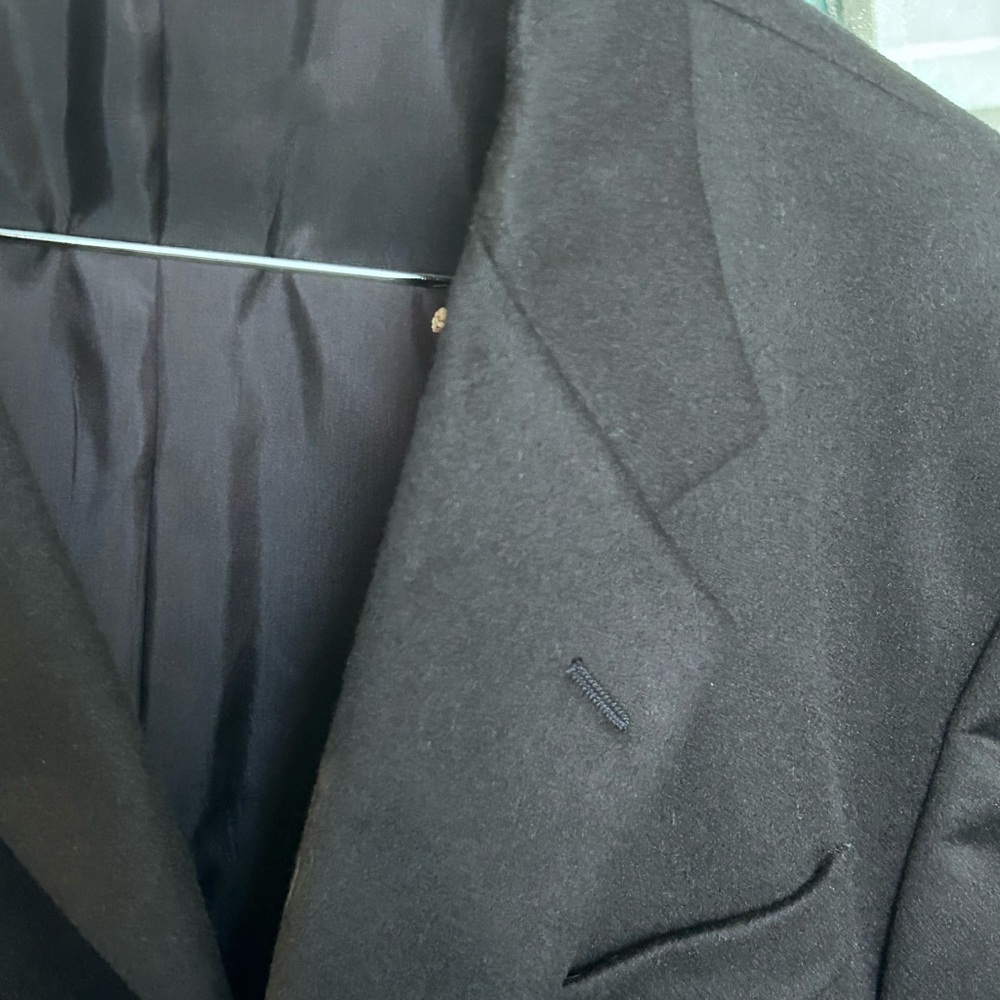 Donna Karan Signature 100% Cashmere Blazer Made in Italy BlackTailored Fit - Picture 9 of 9